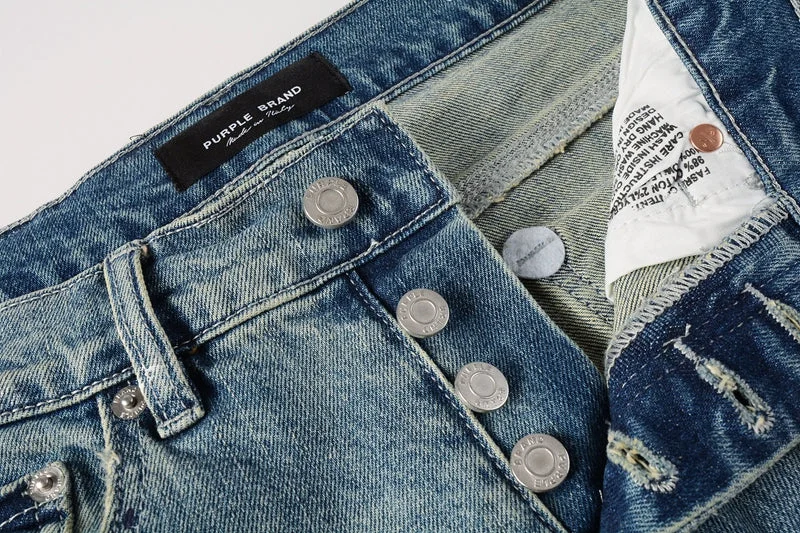 Purple Fashion Jeans 9072