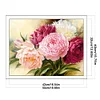 Peony - 18CT Stamped Cross Stitch - 50*40cm - Flower