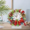 Diamond Painting Acrylic Christmas Cardinal Clock for Home Office
