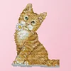 Cross Stitch Kits DIY Flower Cat 14CT Stamped Embroidery 17 X 21cm  DA199