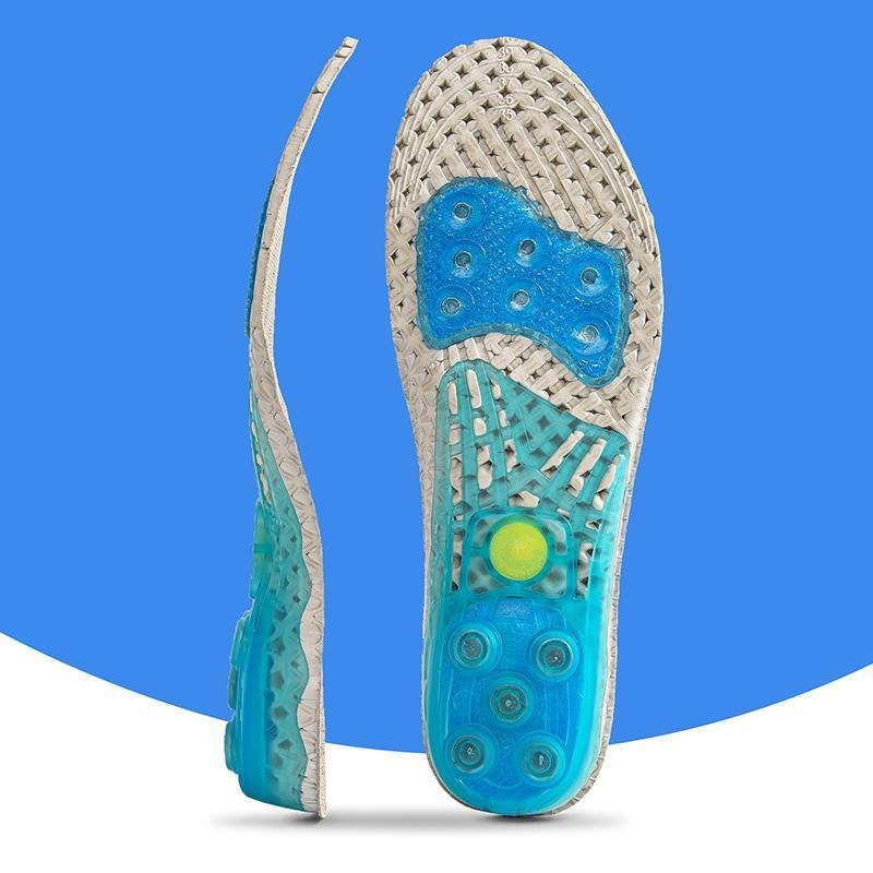 Silica Gel High-Impact Spring Cushioning Shock Absorption Insoles