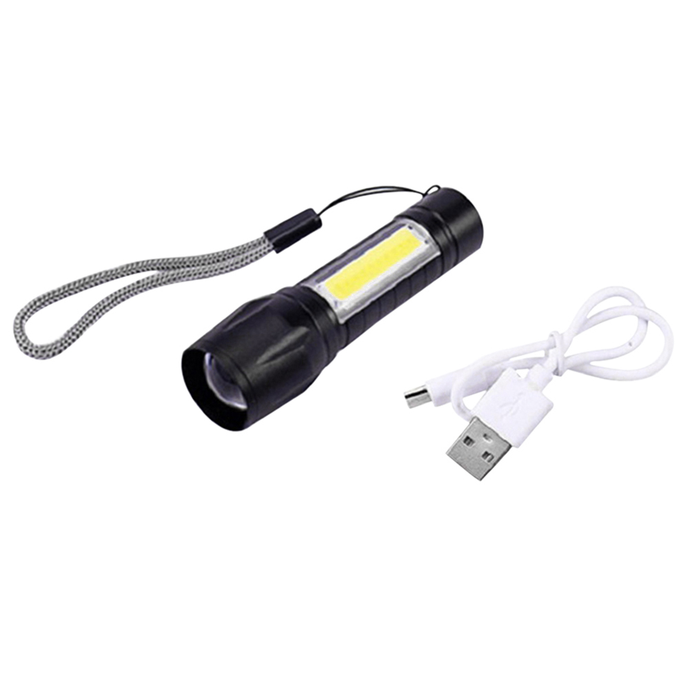 

Mini LED Flashlight Zoom USB Rechargeable Waterproof Camping Torch Lantern, 501 Original