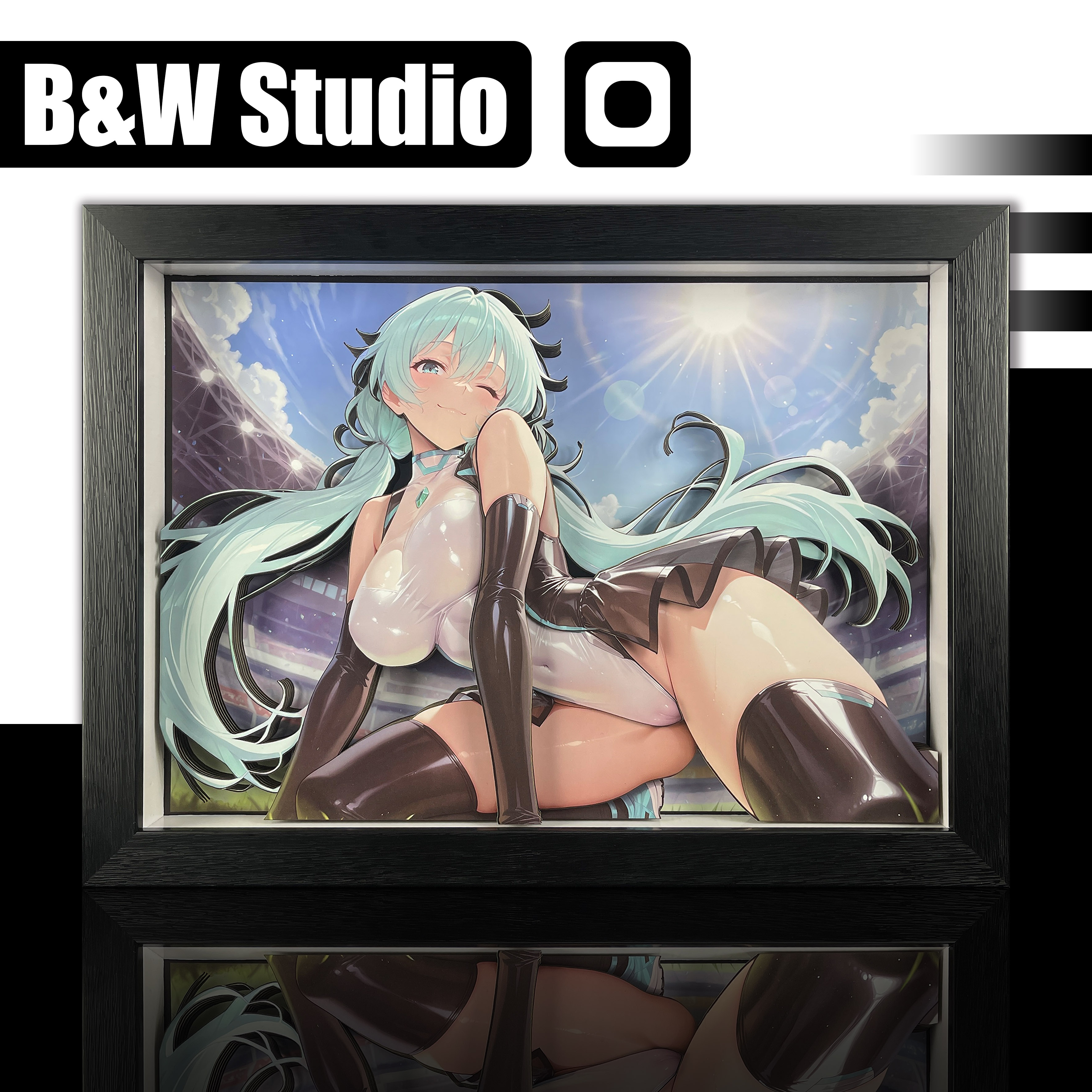 B&W Studio - Project Sekai Hatsune Miku Racing 3D Decorative Painting Scene KKRD-015/KKRDSlim-015-