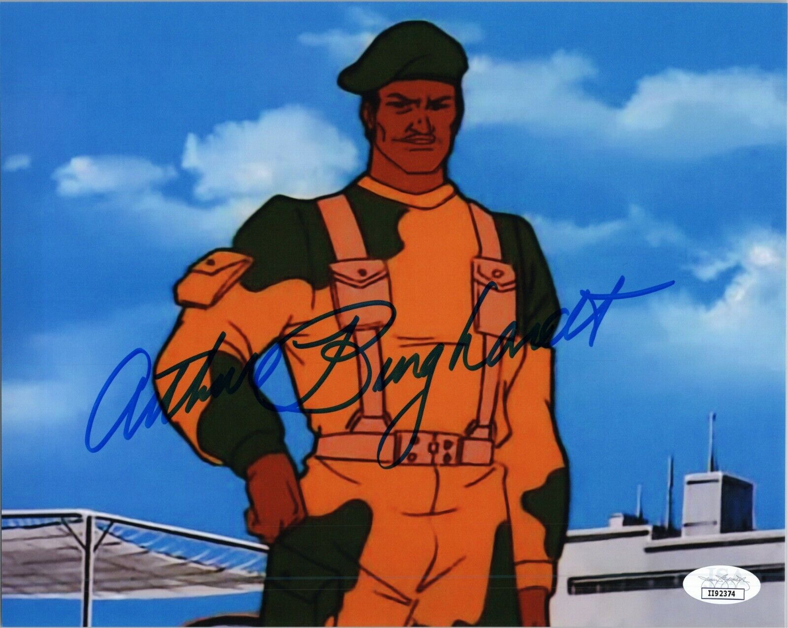 ARTHUR BURGHARDT Authentic Hand-Signed GI JOE - STALKER