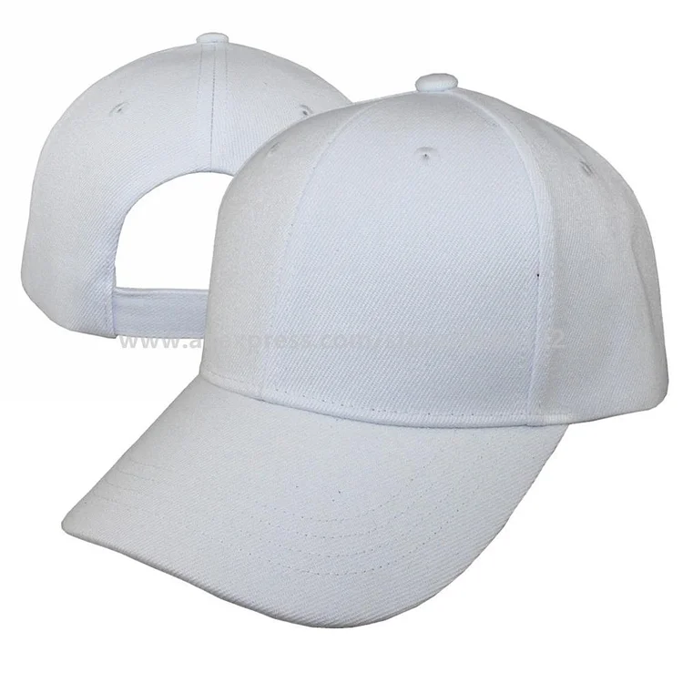 Basic Solid Plain Snapback Acrylic Baseball Cap Men UnisexHip Hop Pre-curved Adjustable Hat Women 13 Colors