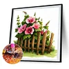 Diamond Painting -DIY Round Partial AB Drill Flower(45x45cm)
