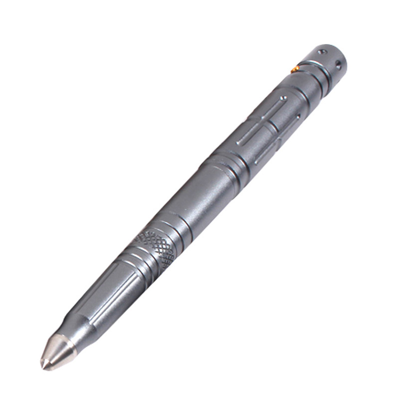 

B007-2 High Brightness LED Tactical Pen Engraving With Battery, Grey, 501 Original