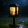 2 Pack Solar Lanterns Outdoor Waterproof Vintage Long Lasting Hangings Lamp 14x4inch Garden Yard Patio Deck Lighting for Outdoor Decor
