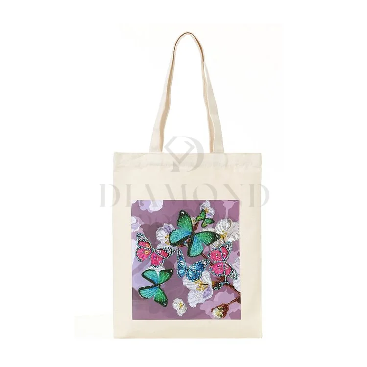 Diamond Painting  DIY Diamond Painting Canvas Tote Bag - Butterfly