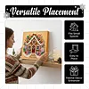 (25x25cm)DIY Pearl Painting Xmas Framed Handmade Pearl Material Art Kit Living Room Decor