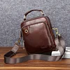 BAIGIO Leder Umh&auml;ngetasche Herren Schultertasche Vintage M&auml;nner Tasche Crossbody Bag Herrentasche zum Umh&auml;ngen Ledertasche f&uuml;r Business Arbeit Reise, Schwarz