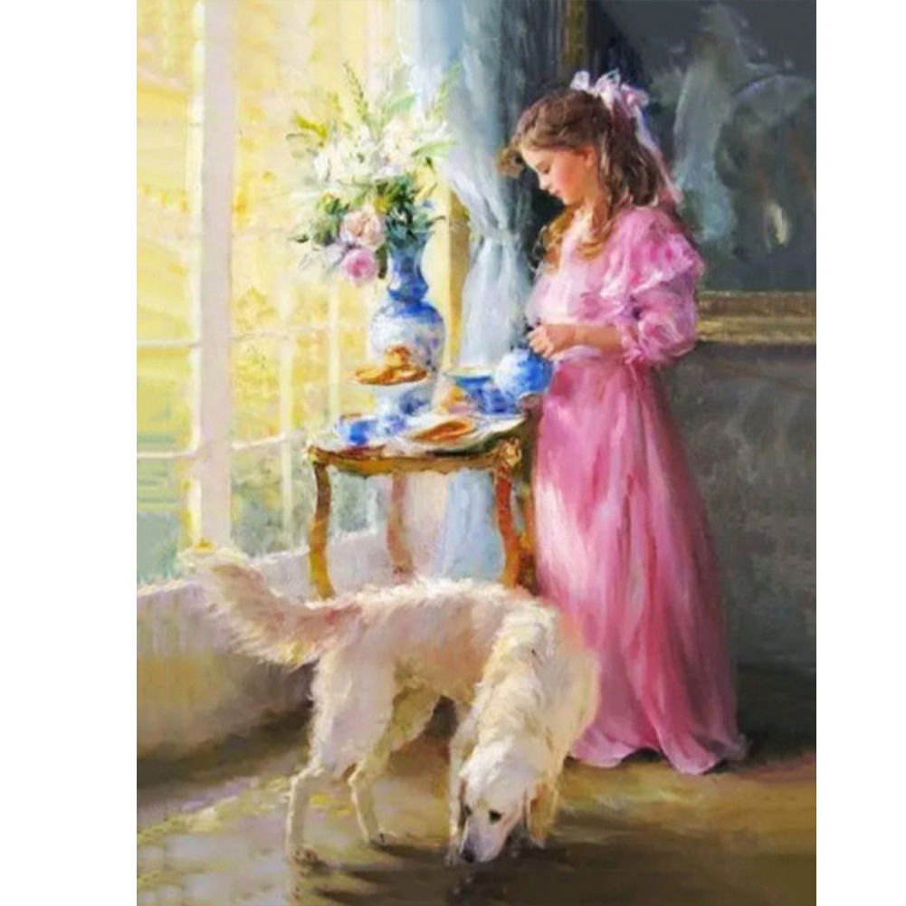 

Little Girl - Round Drill Diamond Painting - 30*40CM, 501 Original