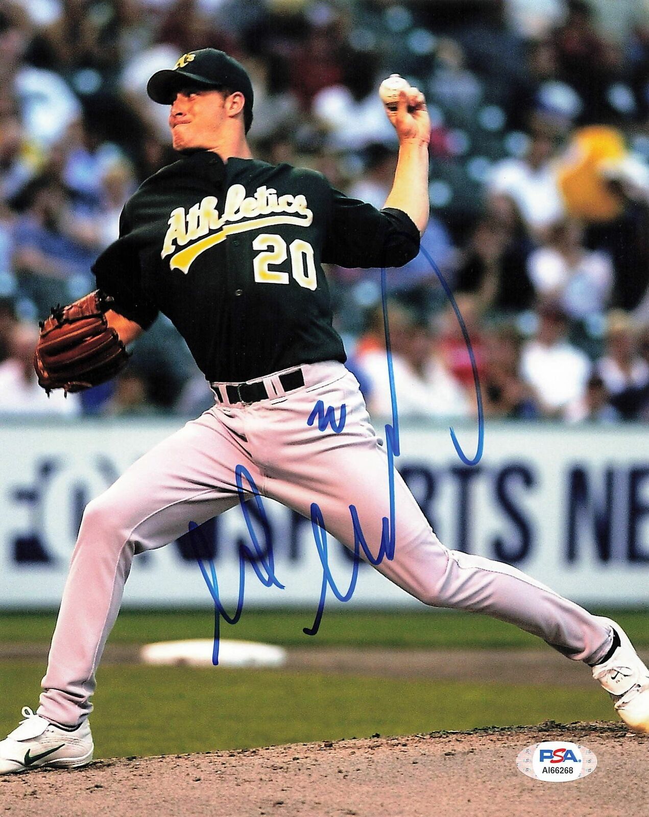 Mark Mulder signed 8x10 Photo Poster painting PSA/DNA Oakland Athletics Autographed