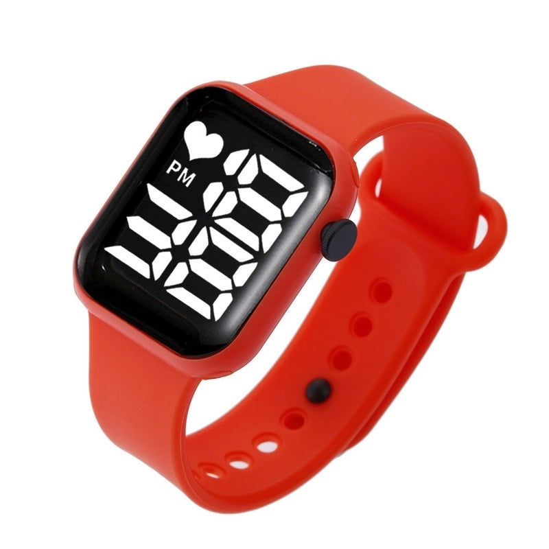 Sports Solid Color Jewelry Buckle Electronic Kids Watches