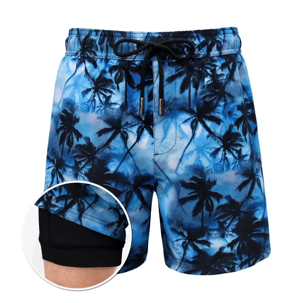 Moonlight Jungle – Compression Liner Hybrid Shorts