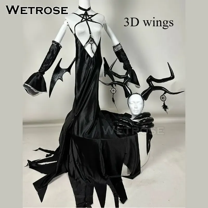 [Wetrose] In Stock Azur Lane Owari Devil Dress Game Outfit Cosplay Costume Halloween 