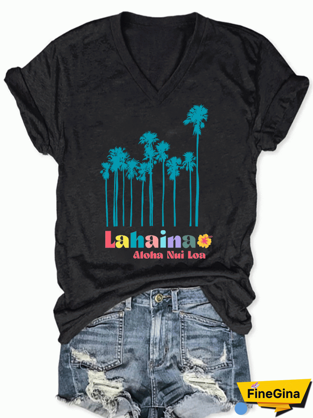Women's Lahaina Strong Print T-Shirt