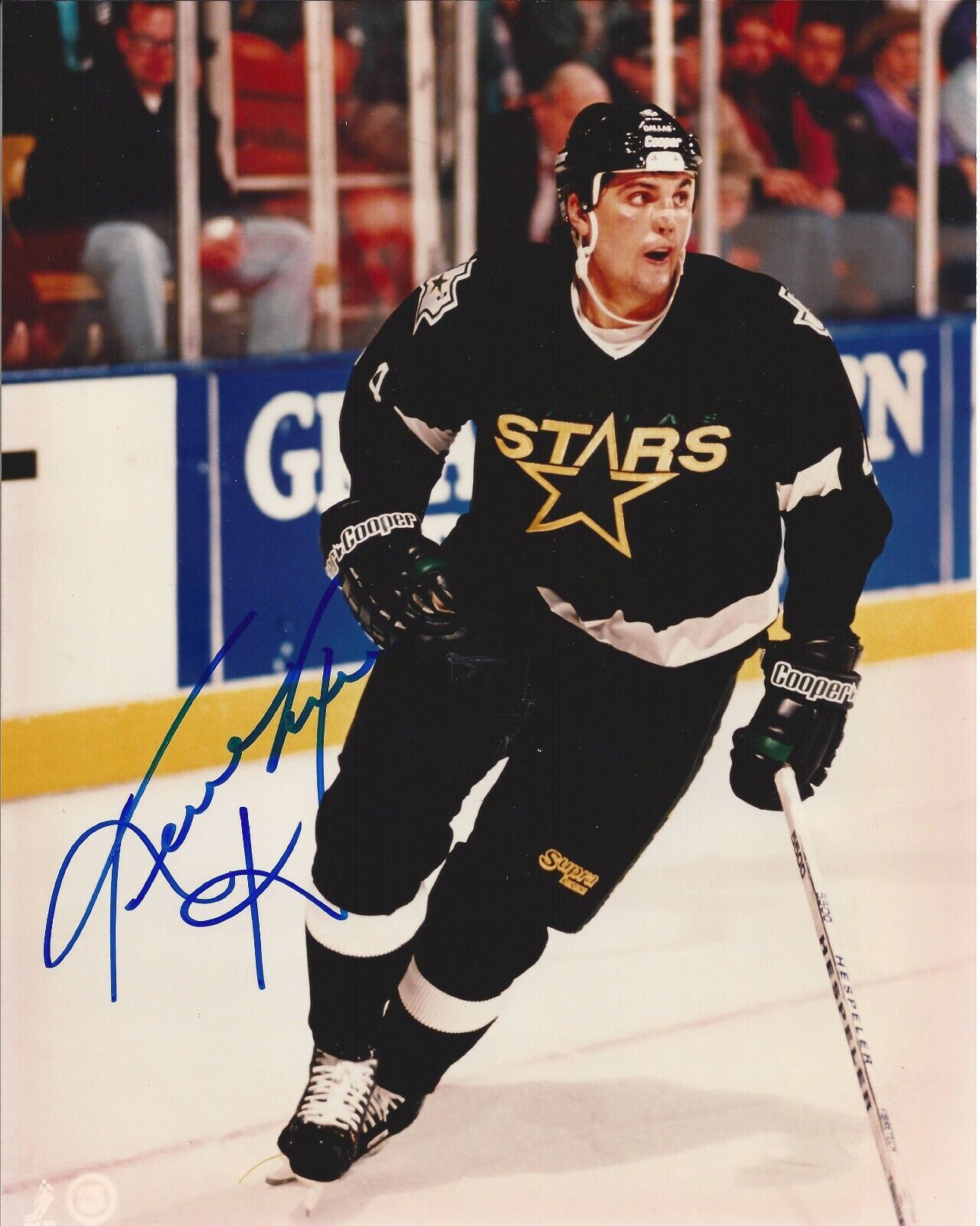 Kevin Hatcher Autographed 8x10 Dallas StarsA711