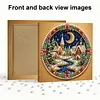Christmas Eve Framed Pearl Painting Kit 25x25cm for Adults