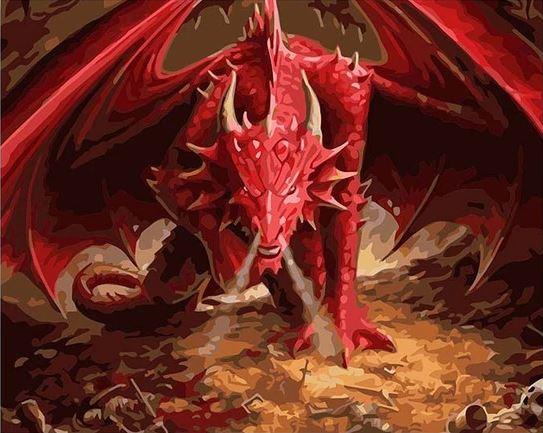 

Red Dragon – Paint By Numbers - 40*50CM, 501 Original
