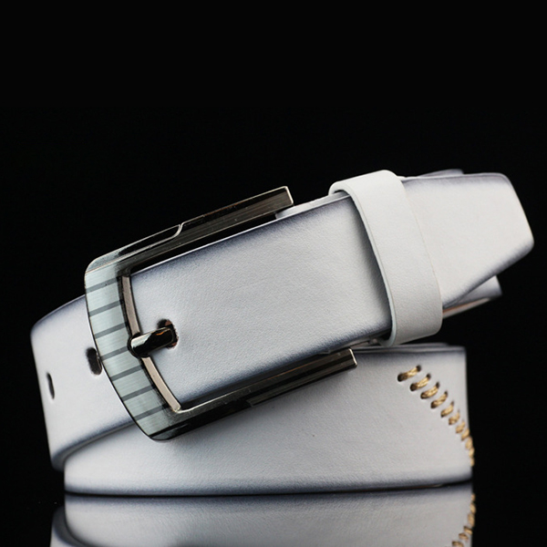 Men's Vintage Plain Buckle Casual PU Leather Belt
