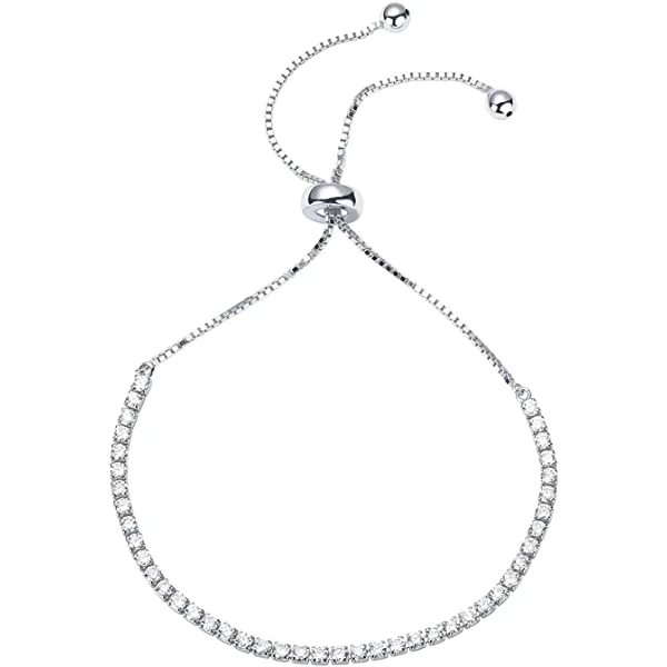 Adjustable Diamond Tennis Bracelet