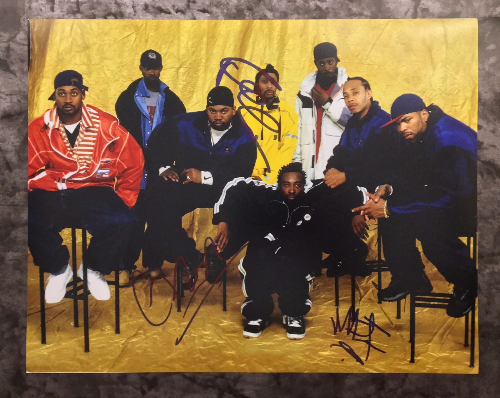 GFA Method Man GZA Raekwon x3 * WU-TANG CLAN * Signed 11x14 Photo Poster painting PROOF W4 COA