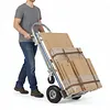 [US Local Warehouse] 3 in 1 Folding Hand Truck Dolly Cart with Wheels 550LBS Capacity Heavy Duty Collapsible Moving Dolly for Logistics Shopping Home Office