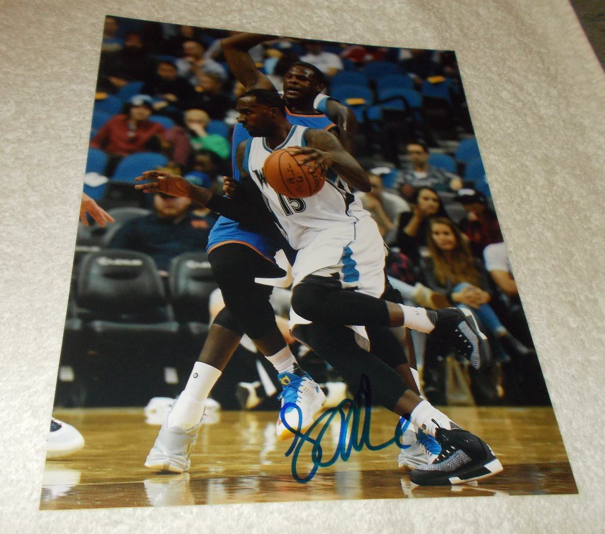 SHABAZZ MUHAMMAD Minnesota Timberwolves SIGNED AUTOGRAPHED 8x10 Photo Poster painting COA