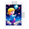 Girl-11CT Stamped Cross Stitch 40*56cm/15.75*22.05in