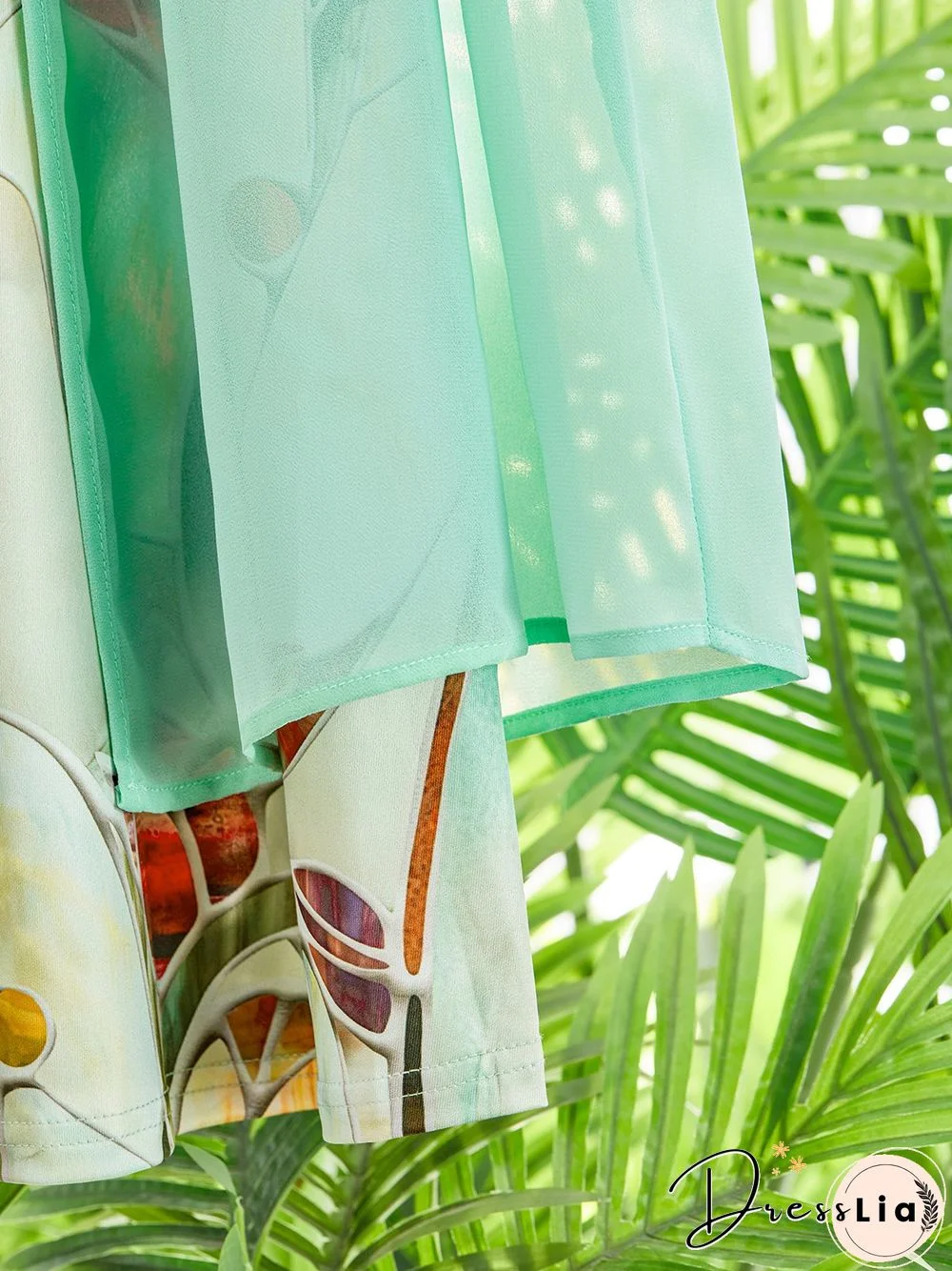 Casual Floral V neck Loosen Two Piece Sets