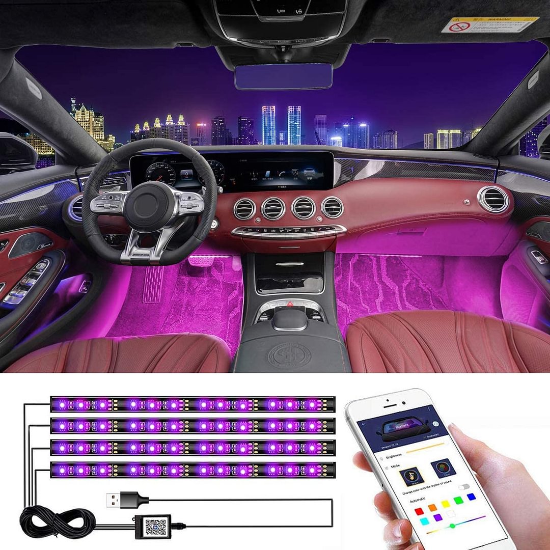 LED Car Foot Light（Mobile APP connection）