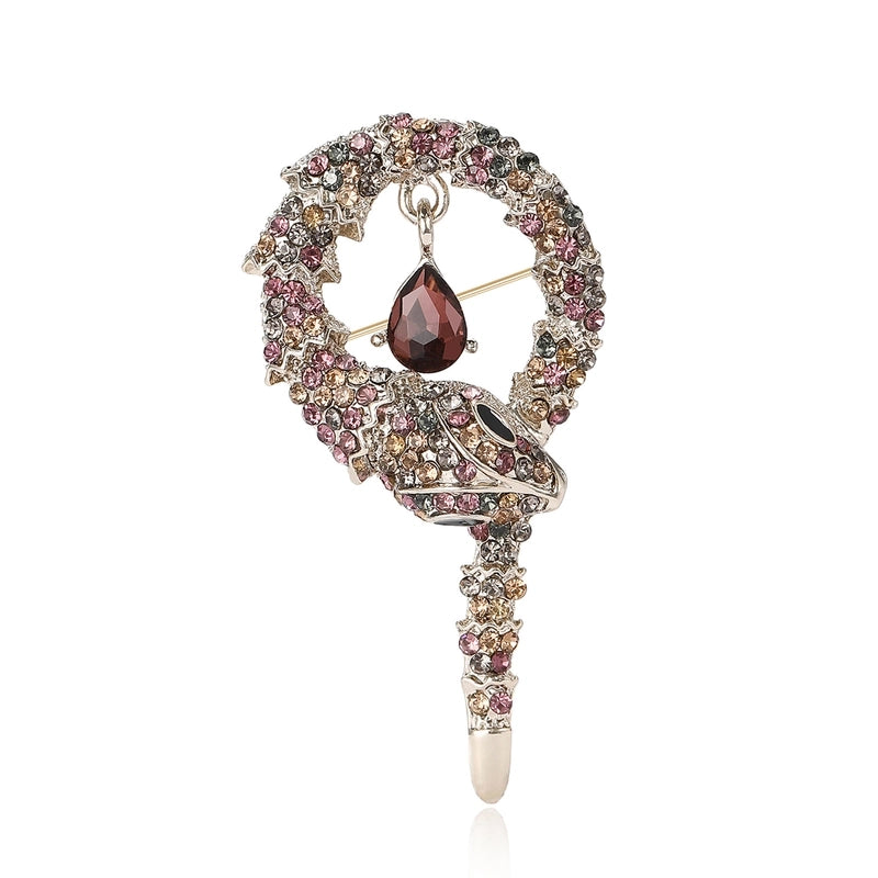 Lady Pin Snake Alloy Unisex Brooches