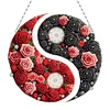 Acryl Yin Yang Diagramm der blühenden Rose - 5d DIY Handwerk Anhänger