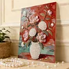DIY Pearl Painting Succulent Vase for Home Wall Decor with Frame(40x30cm)