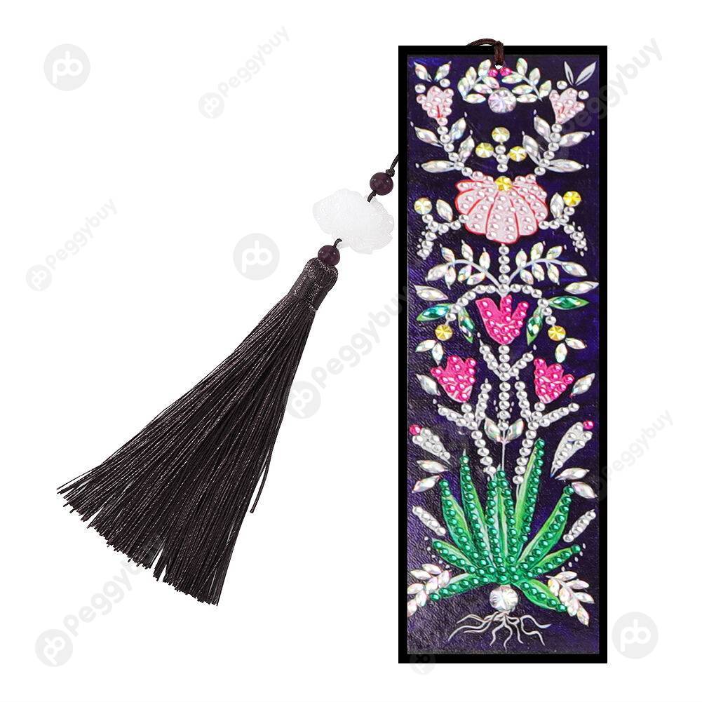 

Flower-DIY Creative Diamond Tassel Bookmark, 501 Original