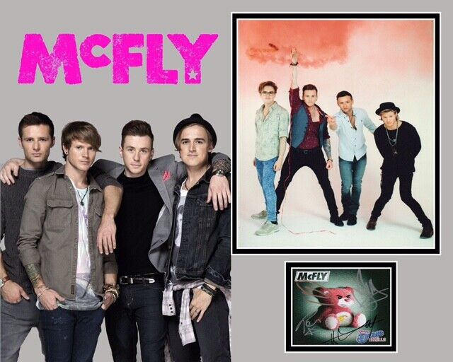 McFLY SIGNED Photo Poster painting MOUNT UACC REG 242 (1)