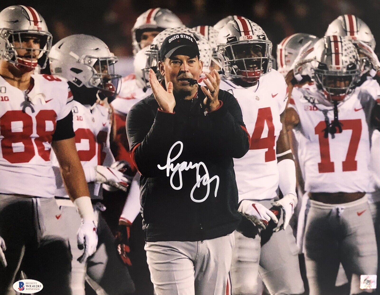 Ryan Day Signed Autographed Ohio State Buckeyes 11x14 Photo Poster painting Beckett