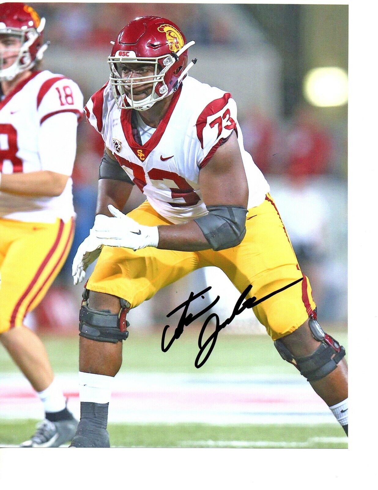 Austin Jackson USC Trojans signed autographed 8x10 football Photo Poster painting Fight On!!