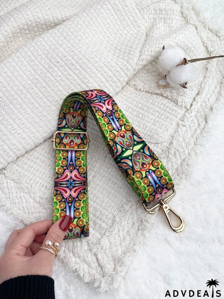 Colorblock Graphic Bag Strap