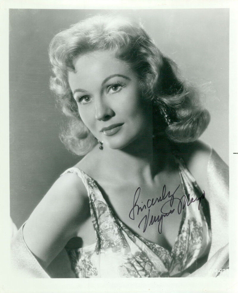 Virginia Mayo (Vintage) signed Photo Poster painting COA