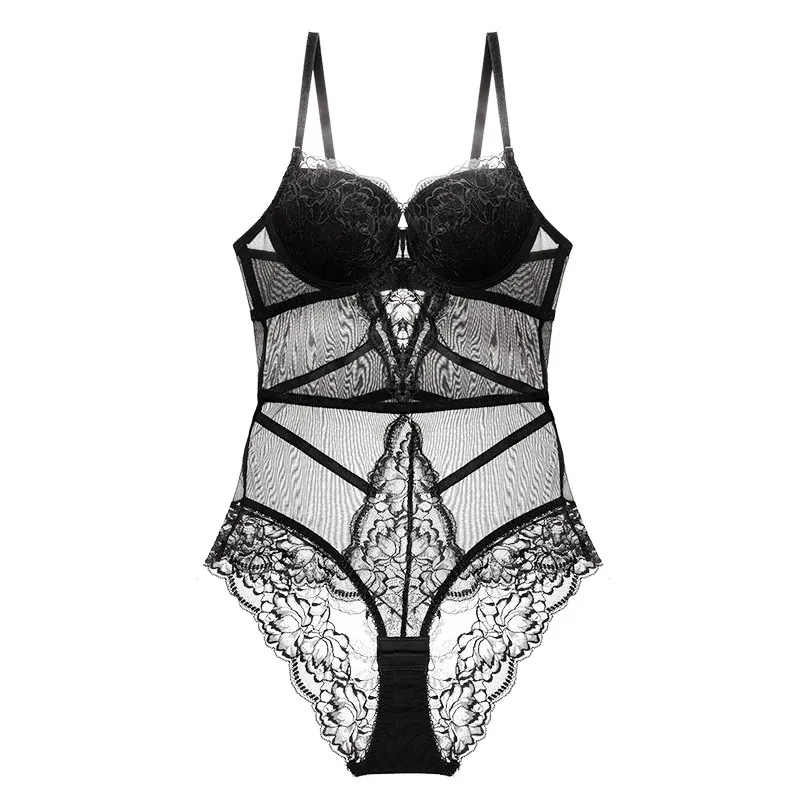 Churchf Gathering Body Body With Bra Clairvoyation Sexy Lace Thin Tight Body Integrated Pure Want To Close The Underwear