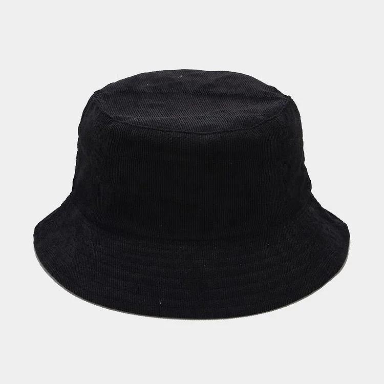 Reversible Corduroy Sun Men Women Bucket Hat