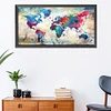 World Map-11CT Stamped Cross Stitch Kit(85*40cm)