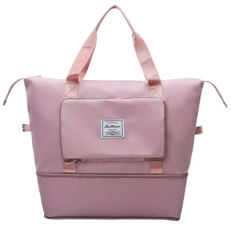 Unisex Oxford Handbags Outdoor Waterproof Foldable Travel Bag Large Capacity Tote Bag Gym Shoulder Bag Women's Bag Handbags2021