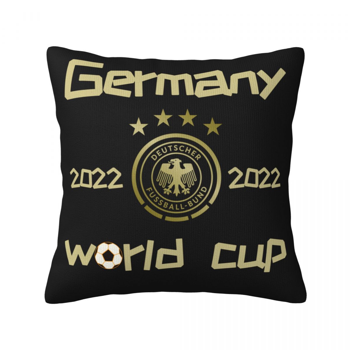 Germany 2022 World Cup Team Logo Decorative Square Throw Pillow Covers
