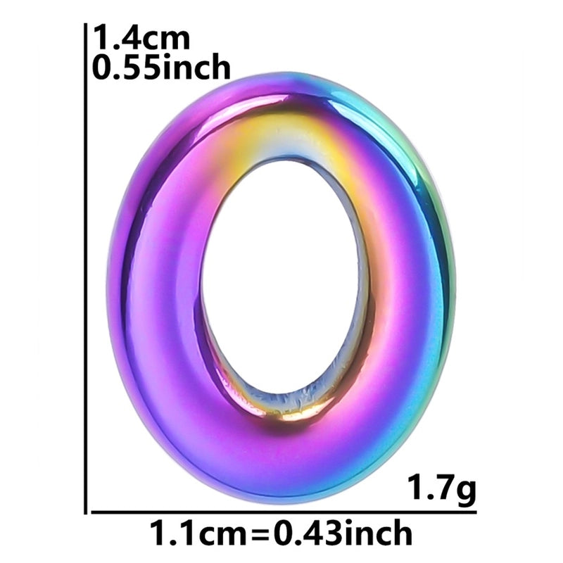 1 Piece 304 Stainless Steel Solid Color Pendant