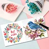 6pcs DIY Bird Diamond Art Greeting Cards 5D Rhinestone Arts Birthday Card