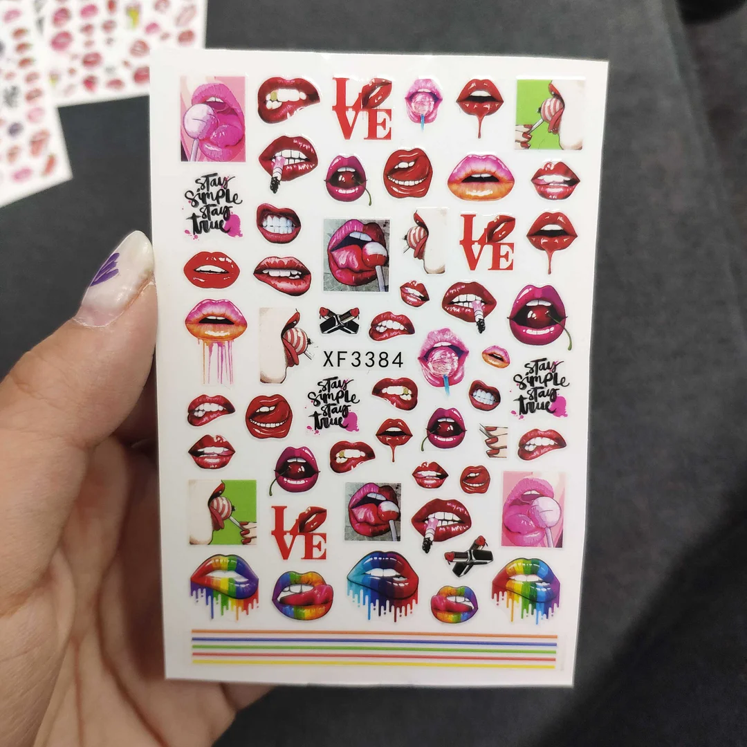 3D Chinese Red Black Dragon Manicure Decor Stickers Snake Nail Sticker DIY Self Adhesive Nail Decals Acrylic Nail Art Decoration-Nail Inspo