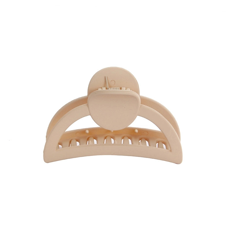 Milk Tea Color Grab Clip Girl’s Hair Grab Head Shark Clip Summer Hair Clip Hair Accessories